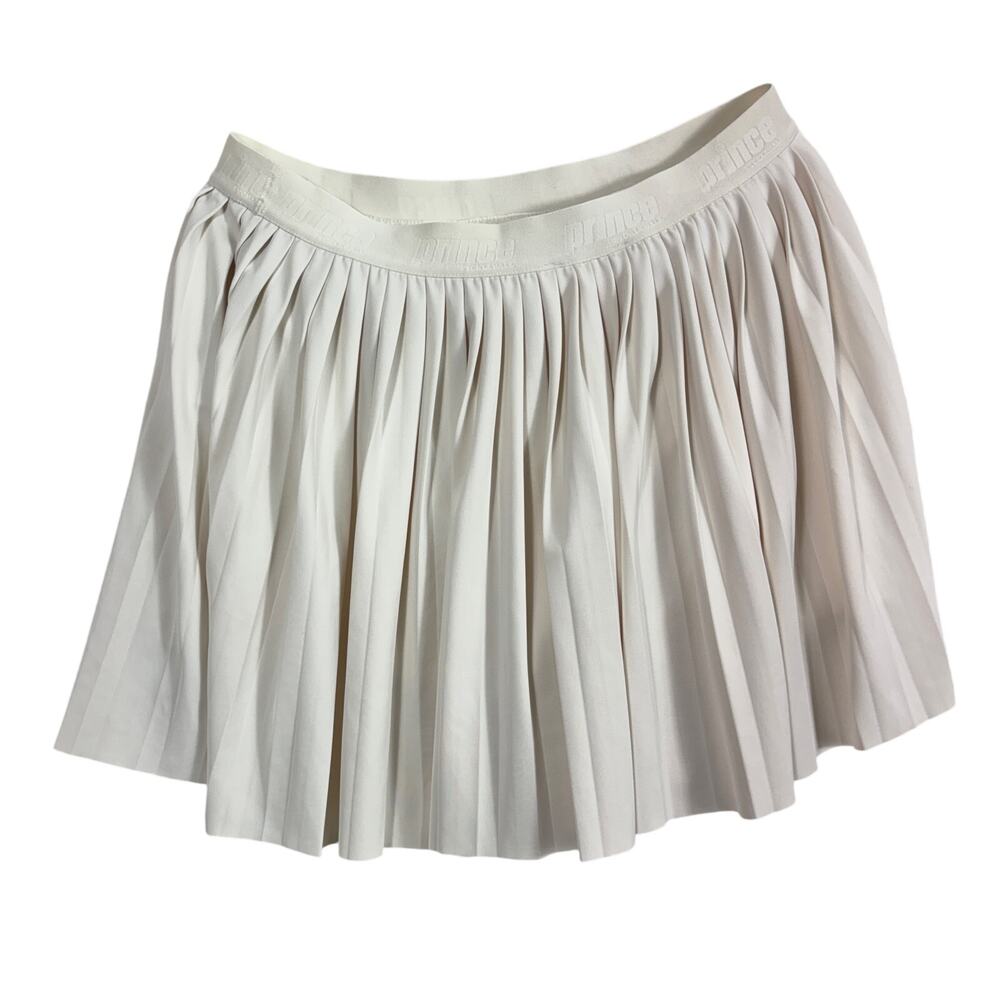 Prince Pickleball Pleated Tennis Skort Skirt Built-in Shorts Cream White Size S - Picture 4 of 7
